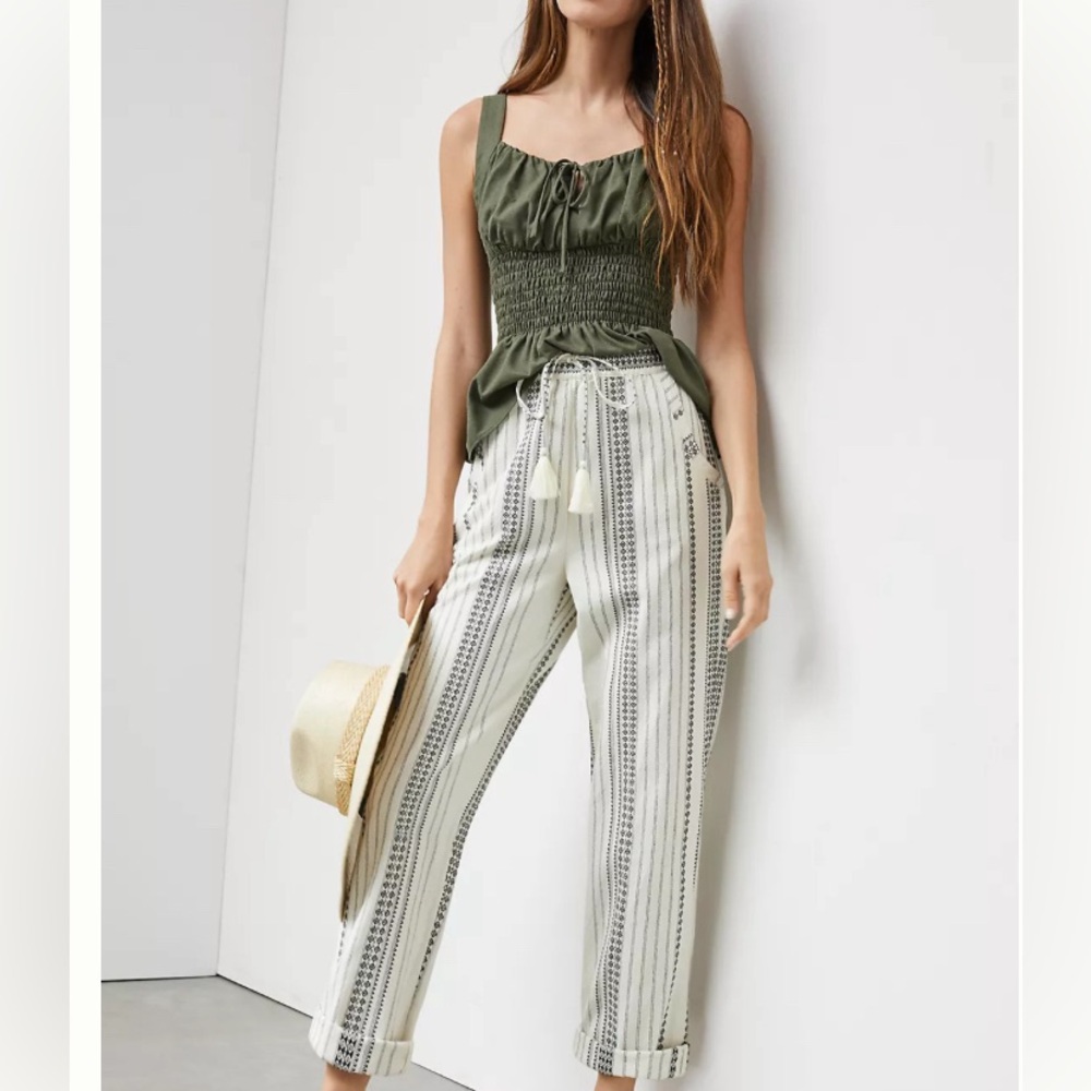 🎉HP Anthropologie Boho Tie Waist Pants